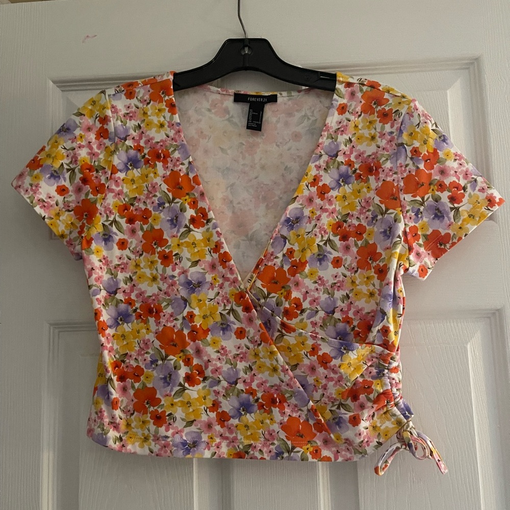 Floral crop top